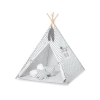 Méga Lot: Tipi pour Enfant avec Tapis de Jeu et Oreillers Gris