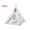 Méga Lot: Tipi pour Enfant avec Tapis de Jeu et Oreillers Gris