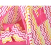 Méga Lot: Tipi pour Enfant avec Tapis de Jeu et Oreillers Jaune Rouge Chevron