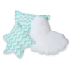 Méga Lot: Tipi pour Enfant avec Tapis de Jeu et Oreillers Menthe Chevron