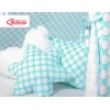 Méga Lot: Tipi pour Enfant avec Tapis de Jeu et Oreillers Turquoise
