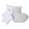 Méga Set: Tipi avec Tapis de Sol et Oreillers Gris à Pois
