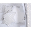 Méga Set: Tipi avec Tapis de Sol et Oreillers Gris à Pois