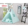 Méga Set: Tipi avec Tapis de Sol et Oreillers Menthe