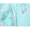 Méga Set: Tipi pour Enfant avec Tapis de Jeu et Oreillers Menthe Maroc