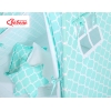 Méga Set: Tipi pour Enfant avec Tapis de Jeu et Oreillers Menthe Maroc