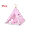 Méga Set: Tipi pour Enfant avec Tapis de Jeu et Oreillers Rose