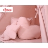 Méga Set: Tipi pour Enfant avec Tapis de Jeu et Oreillers Rose Poussiéreux