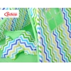 Méga Set: Tipi pour Enfant avec Tapis de Jeu et Oreillers Vert Bleu Chevron