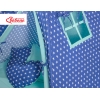 Méga Set: Tipi pour Enfant avec Tapis de Sol et Oreillers + Plumes
