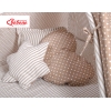 Méga Set: Tipi pour Enfant avec Tapis de Sol et Oreillers + Plumes Brun à Pois