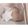 Méga Set: Tipi pour Enfant avec Tapis de Sol et Oreillers + Plumes Brun à Pois