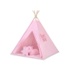 Méga Set: Tipi pour Enfant avec Tapis de Sol et Oreillers + Plumes Rose