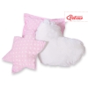 Méga Set: Tipi pour Enfant avec Tapis de Sol et Oreillers + Plumes Rose à Pois