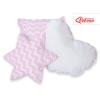 Méga Set: Tipi pour Enfant avec Tapis de Sol et Oreillers + Plumes Rose Chevron