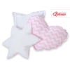 Méga Set: Tipi pour Enfant avec Tapis de Sol et Oreillers + Plumes Rose Chevron