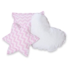 Méga Set: Tipi pour Enfant avec Tapis de Sol et Oreillers + Plumes Rose Chevron