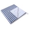 Mini Lot: Tente de Tipi + Tapis de Jeu + Plumes Décoratives Bleu Foncé Chevron
