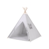 Mini Lot: Tente de Tipi + Tapis de Jeu + Plumes Décoratives Gris