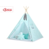 Mini Lot: Tente de Tipi + Tapis de Jeu + Plumes Décoratives Menthe Chevron