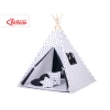 Mini Lot: Tente de Tipi + Tapis de Jeu + Plumes Décoratives Noir