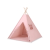 Mini Lot: Tente de Tipi + Tapis de Jeu + Plumes Décoratives Rose Poussiéreux