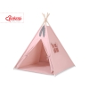 Mini Lot: Tente de Tipi + Tapis de Jeu + Plumes Décoratives Rose Poussiéreux