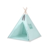 Mini Lot: Tipi pour Enfant avec Tapis de Jeu et Plumes Décoratives Menthe