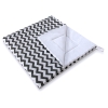 Mini Lot: Tipi pour Enfant avec Tapis de Jeu et Plumes Décoratives Noir Chevron