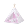 Mini Lot: Tipi pour Enfant avec Tapis de Jeu et Plumes Décoratives Rose