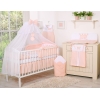 Moustiquaire de Lit Bébé Mousseline Rose Poudré Prince / Princess