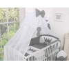 Moustiquaire en Tulle pour Lit Bébé Anthracite Mousseline Prince / Princess