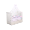 Moustiquaire en Tulle pour Lit Bébé Blanc Mousseline