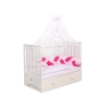 Moustiquaire en Tulle pour Lit Bébé Blanc Mousseline