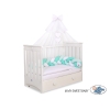 Moustiquaire en Tulle pour Lit Bébé Blanc Mousseline