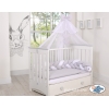 Moustiquaire en Tulle pour Lit Bébé Gris Mousseline