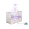Moustiquaire en Tulle pour Lit Bébé Lila Mousseline