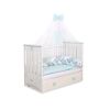 Moustiquaire en Tulle pour Lit Bébé Menthe Mousseline