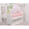 Moustiquaire en Tulle pour Lit Bébé Mousseline Rose Poudré