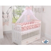 Moustiquaire en Tulle pour Lit Bébé Mousseline Rose Poudré