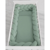 Tour de Lit Tressé Vert pour Bébé 9