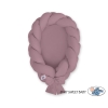 Réducteur de Lit Bébé Tressé et tapis 2 en 1 Violet Pastel
