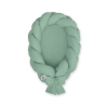 Réducteur de Lit Bébé Tressé 2 en 1  Vert Pastel