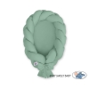 Réducteur de Lit Bébé Tressé 2 en 1  Vert Pastel