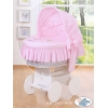 Nouvelles Housses de Rechange pour le Berceau en Osier Rose Rose