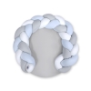 Oreiller Tressé Bébé Donut Blanc Gris Bleu
