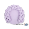 Oreiller Tressé Bébé Donut Lila