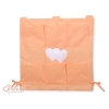 Organisateur Vide-poche de Lit Orange Cœurs
