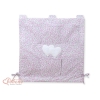 Organisateur Vide-poche de Lit Rose Fleurs Cœurs