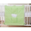 Organisateur Vide-poche de Lit Vert Cœurs